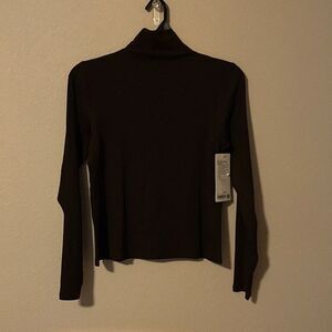 Lululemon Ribbed Wool-Blend Turtleneck in Espresso NWT Sz‎ 12